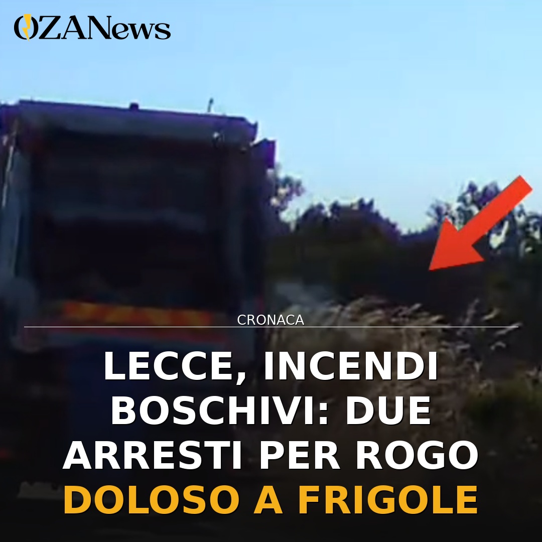 Lecce, incendi boschivi: due arresti per rogo doloso a Frigole