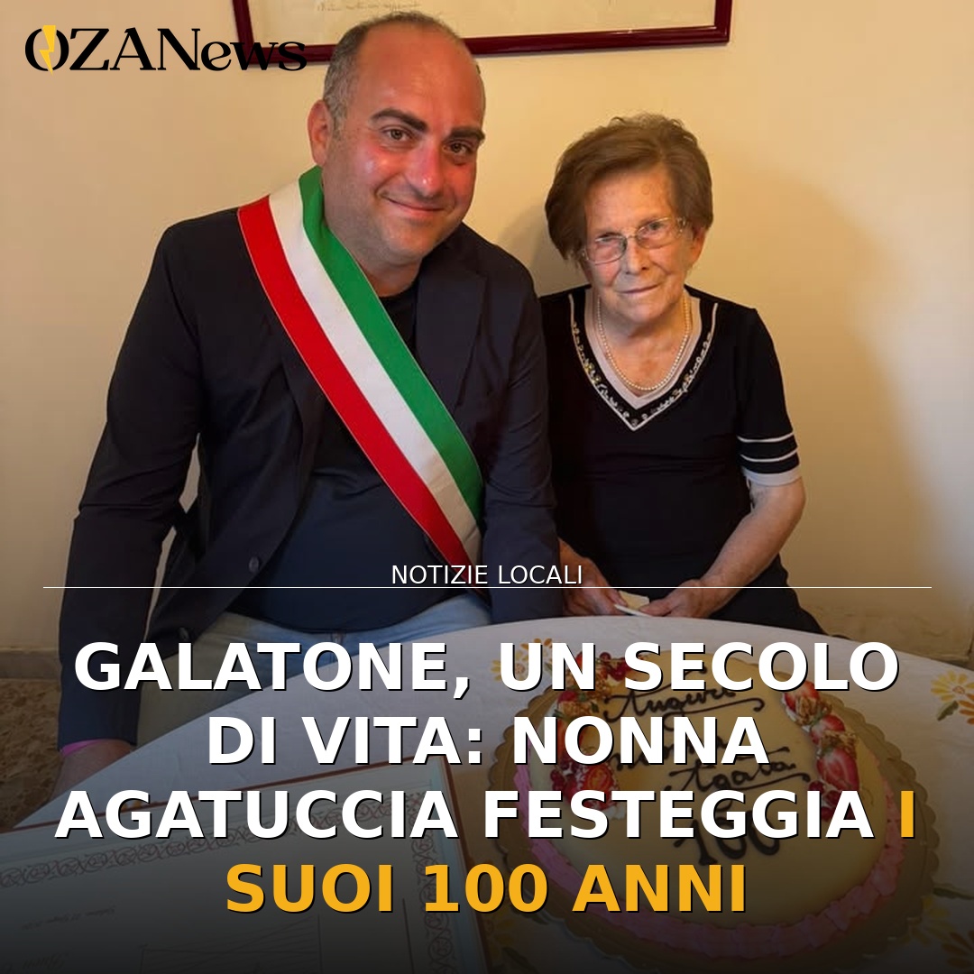Galatone, un secolo di vita: Nonna Agatuccia festeggia i suoi 100 anni