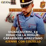 Foto di copertina: Vignacastrisi, ex minaccia la moglie: Carabinieri arrestano 42enne con coltello - Lecce