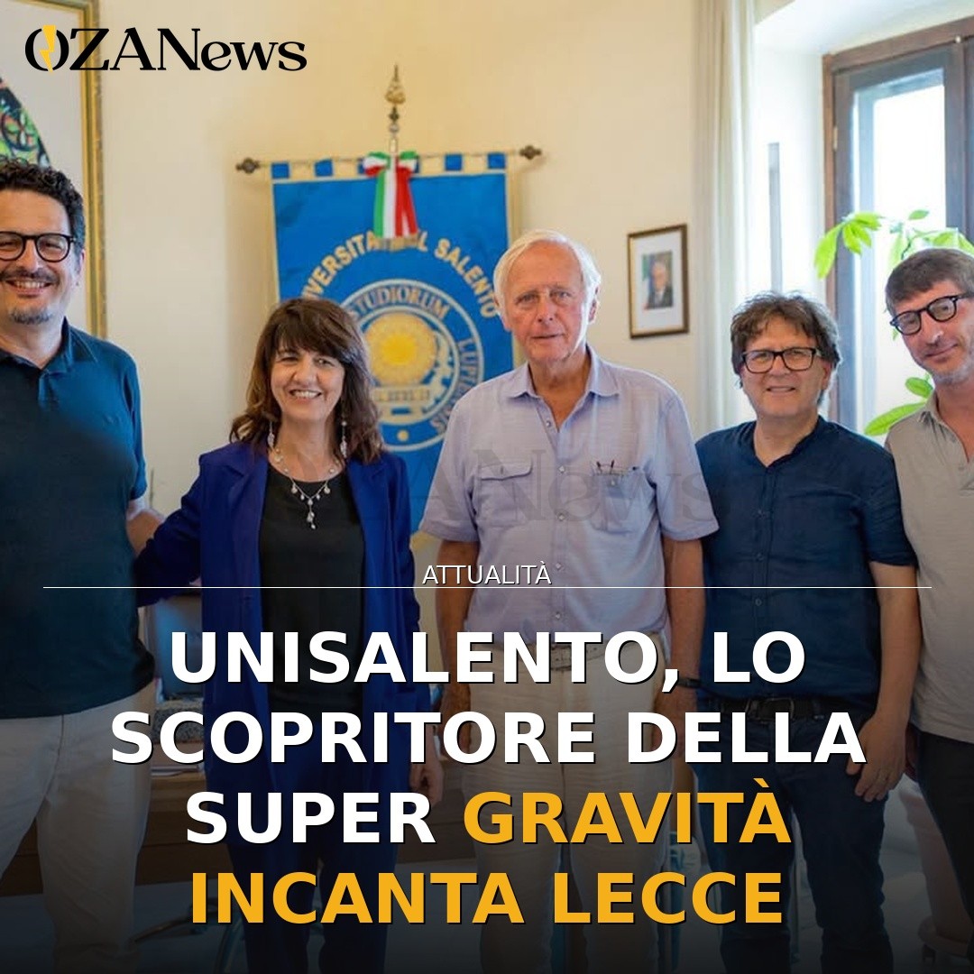 UniSalento, lo scopritore della super gravità incanta Lecce