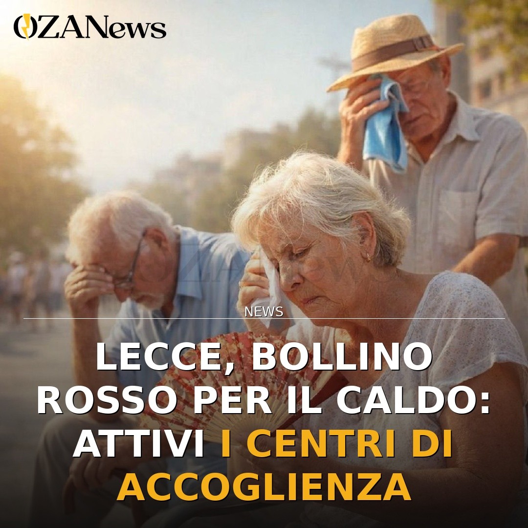 Lecce, bollino rosso per il caldo: attivi i centri di accoglienza
