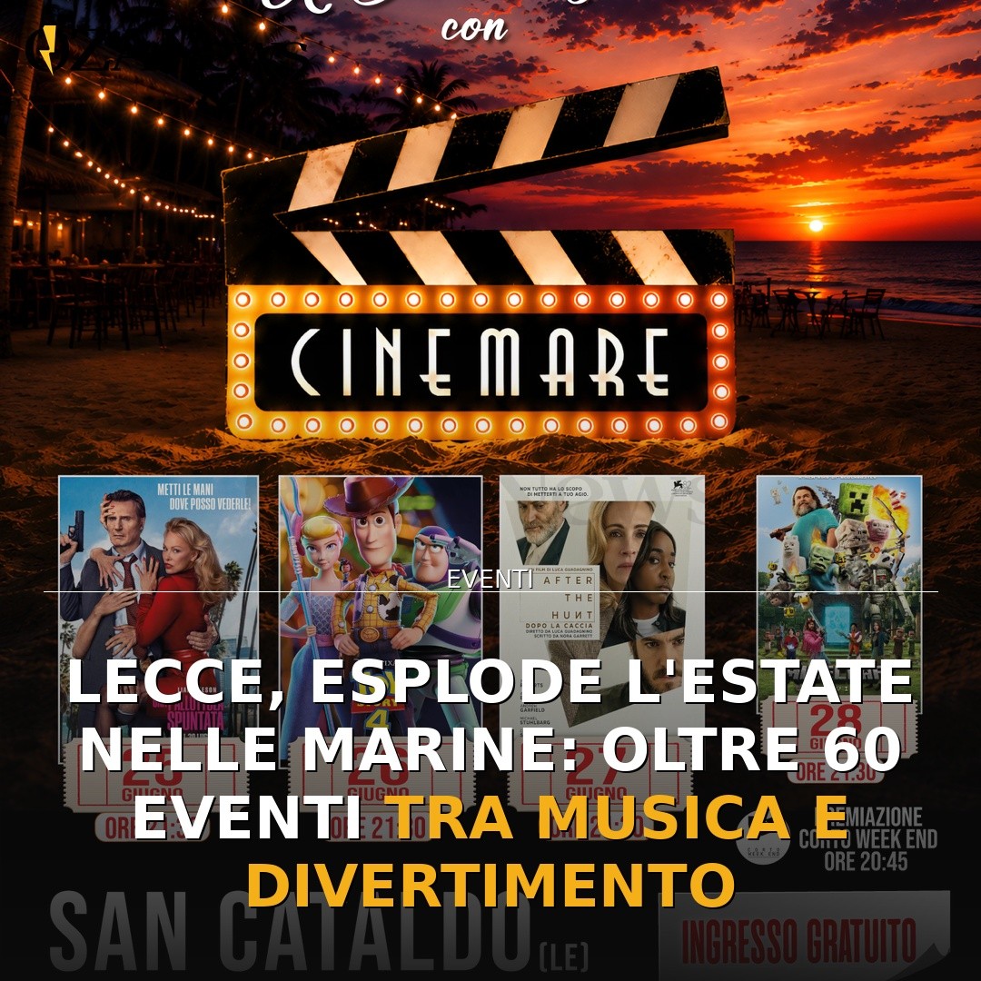 Lecce, esplode l’estate nelle marine: oltre 60 eventi tra musica e divertimento