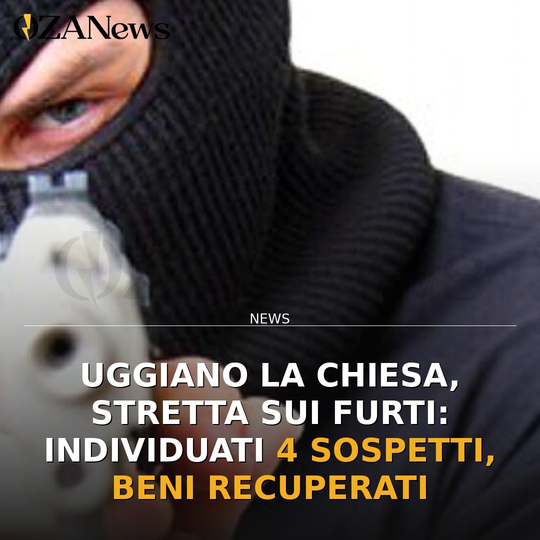Uggiano La Chiesa, stretta sui furti: individuati 4 sospetti, beni recuperati