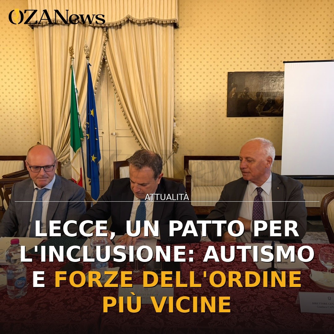 Lecce, un patto per l’inclusione: autismo e forze dell’ordine più vicine