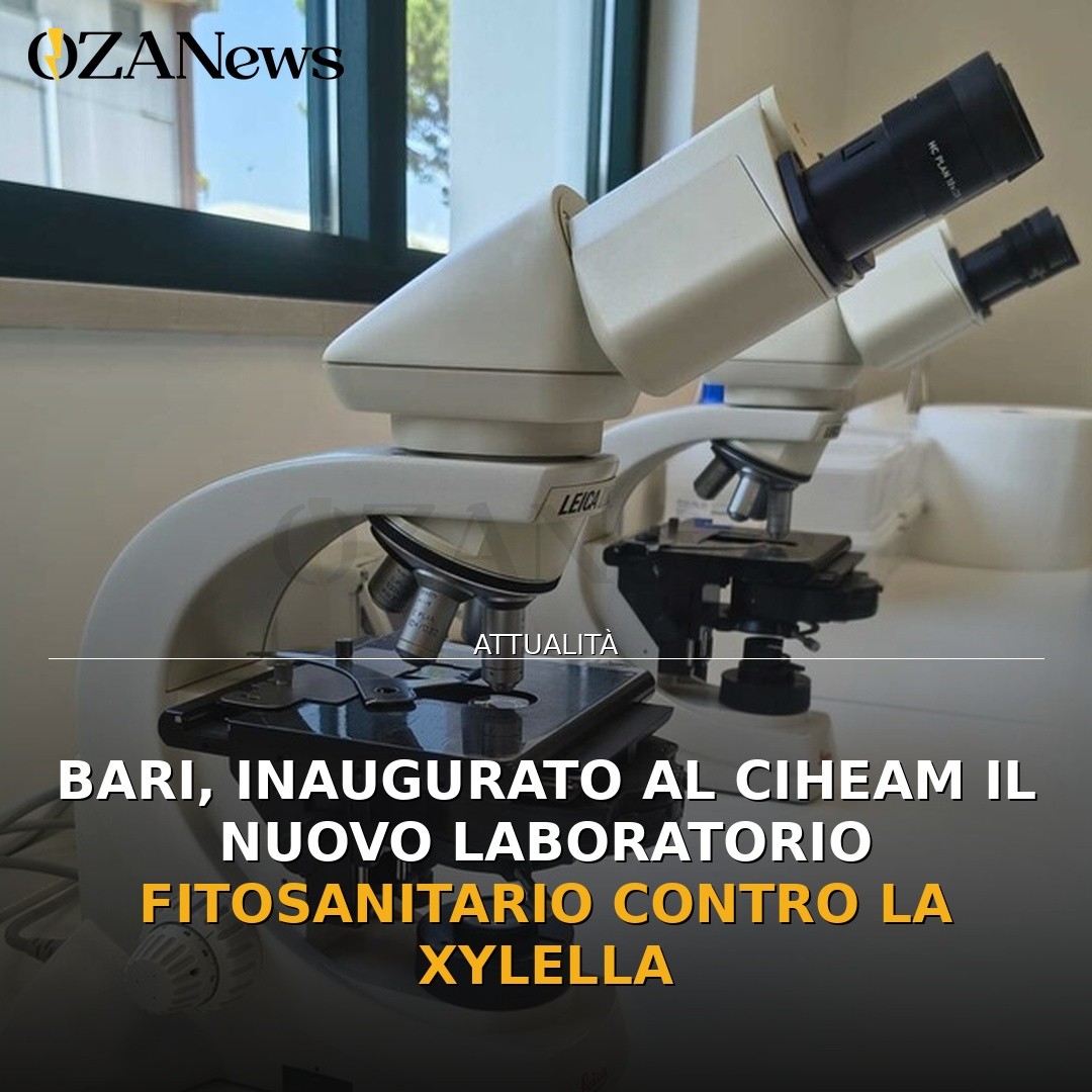 Bari, inaugurato al Ciheam il nuovo laboratorio fitosanitario contro la Xylella