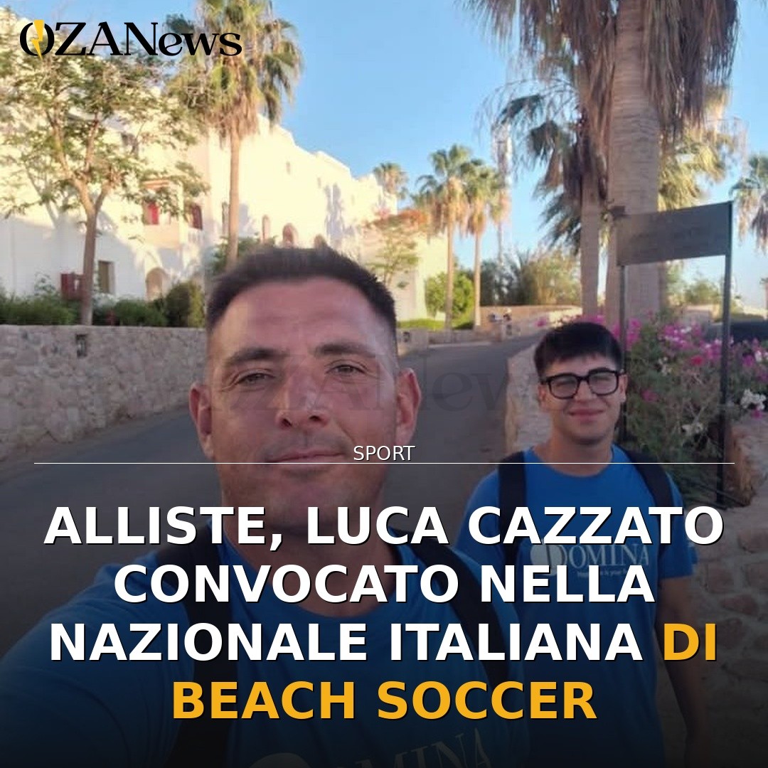 Alliste, Luca Cazzato convocato nella Nazionale Italiana di Beach Soccer