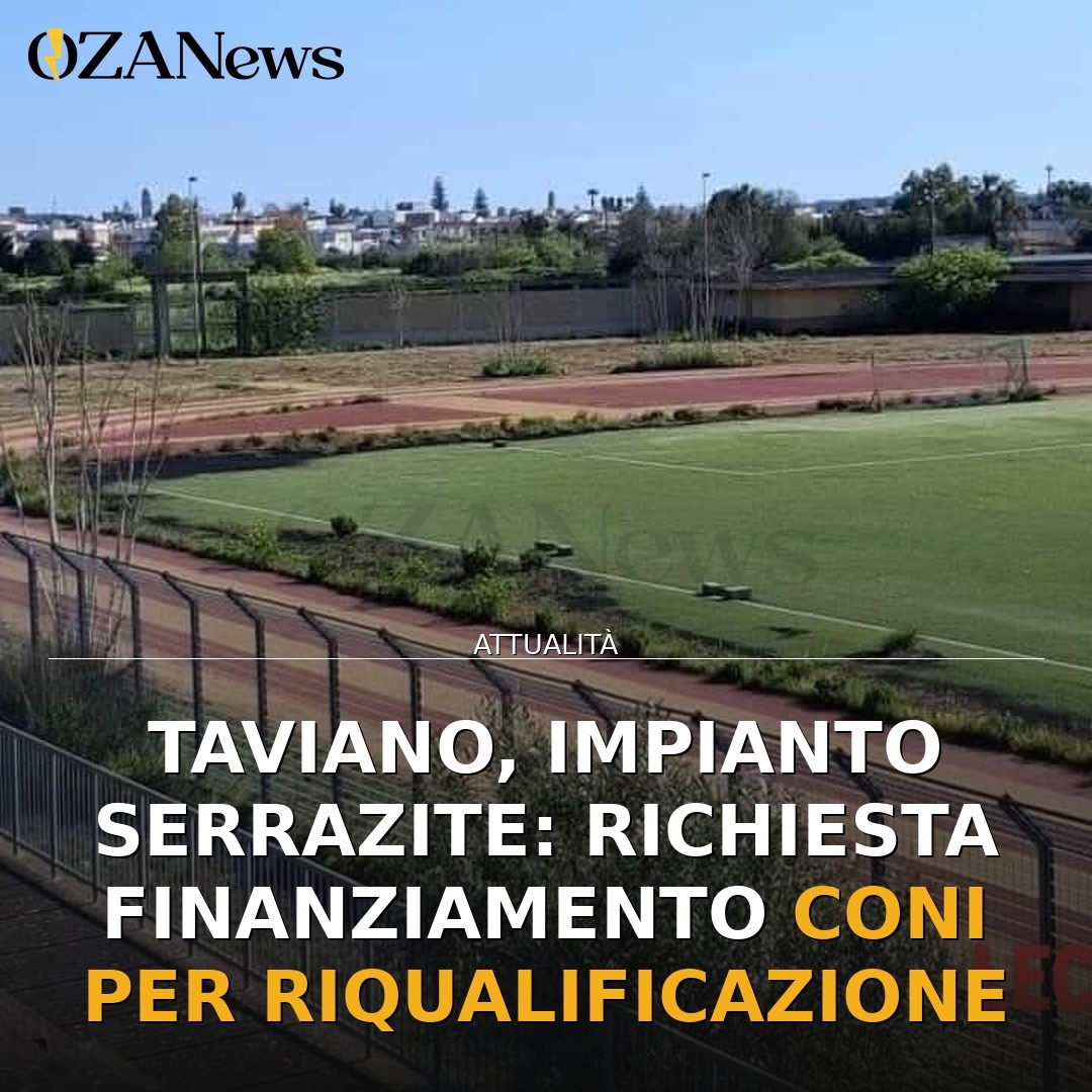 Taviano, impianto Serrazite: richiesta finanziamento CONI per riqualificazione