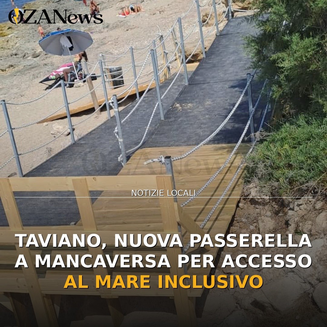 Taviano, nuova passerella a Mancaversa per accesso al mare inclusivo