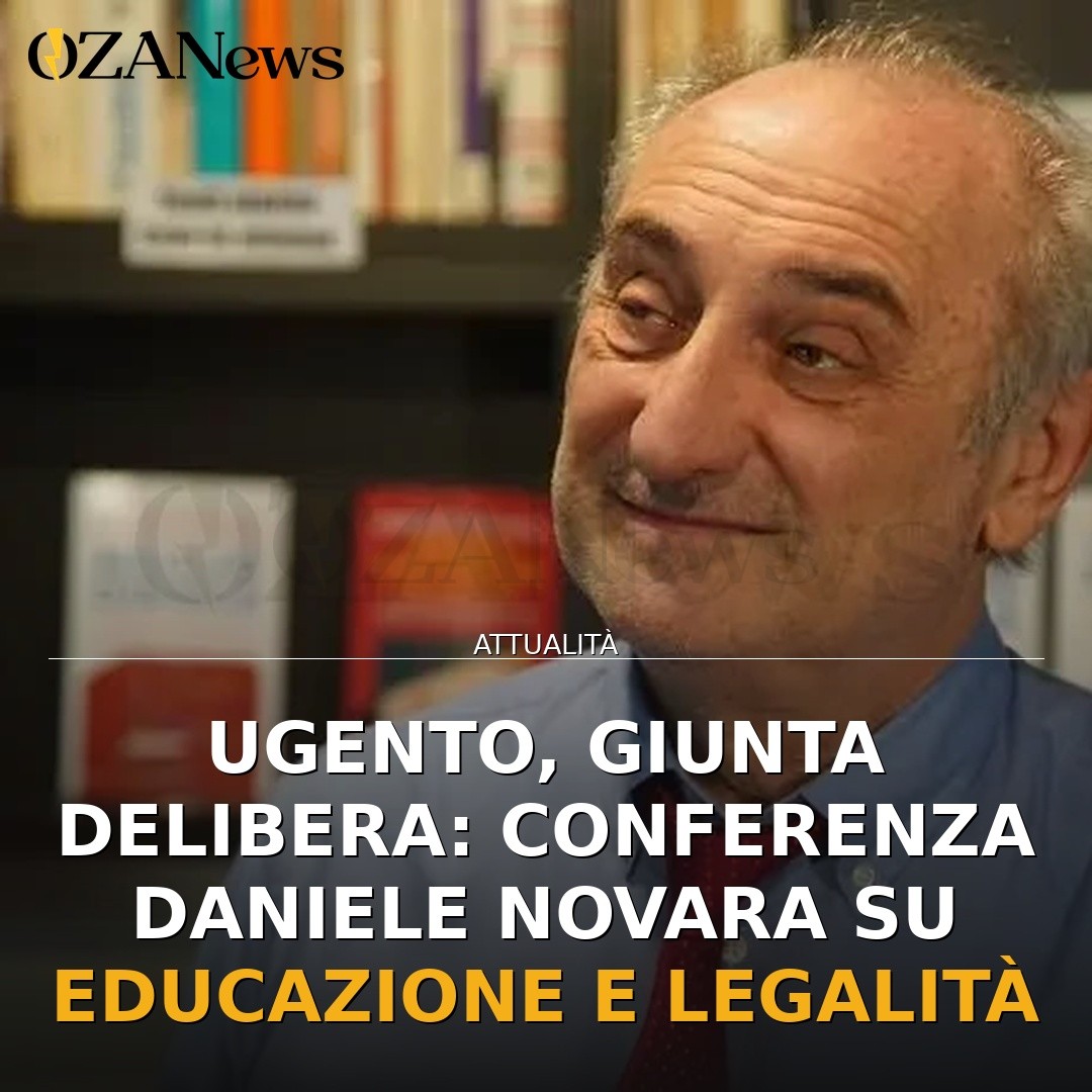 Ugento, Giunta delibera: conferenza Daniele Novara su educazione e legalità