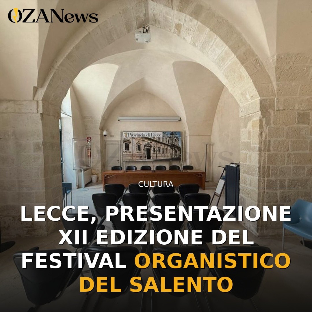 Lecce, presentazione XII edizione del Festival Organistico del Salento