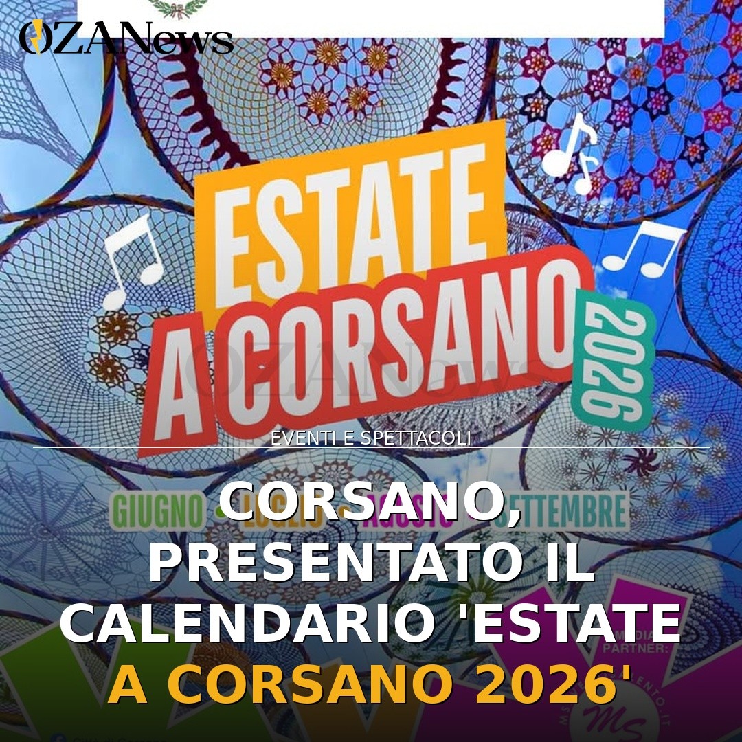 Corsano, presentato il calendario ‘Estate a Corsano 2026’