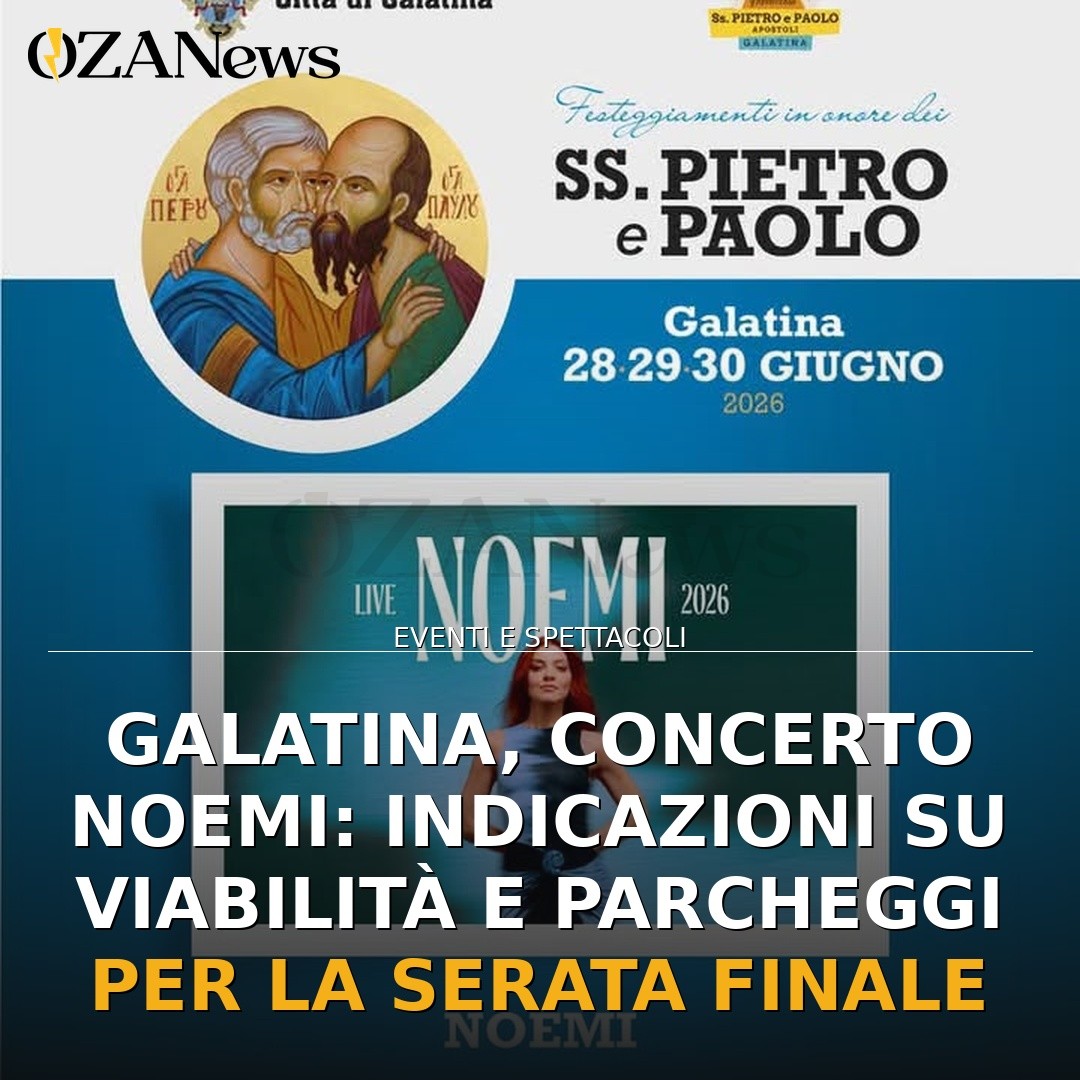 Galatina, concerto Noemi: indicazioni su viabilità e parcheggi per la serata finale
