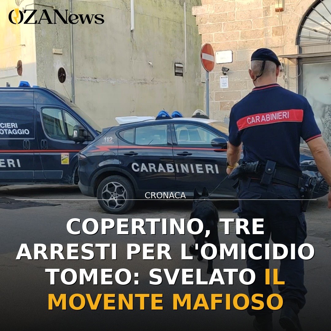 Copertino, tre arresti per l’omicidio Tomeo: svelato il movente mafioso