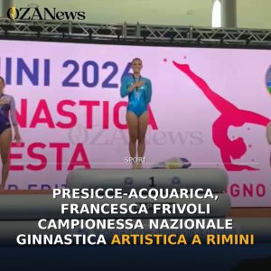 Presicce-Acquarica, Francesca Frivoli Campionessa Nazionale Ginnastica Artistica a Rimini