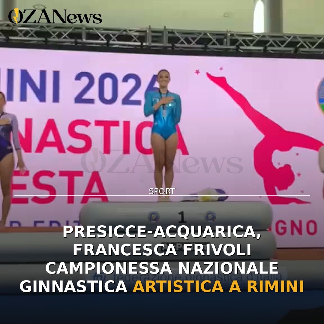 Presicce-Acquarica, Francesca Frivoli Campionessa Nazionale Ginnastica Artistica a Rimini