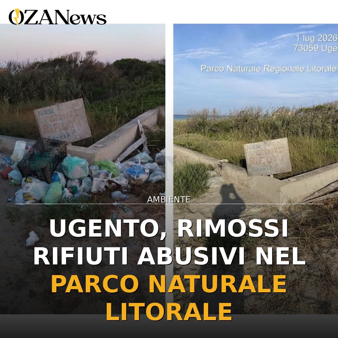 Ugento, rimossi rifiuti abusivi nel Parco Naturale Litorale
