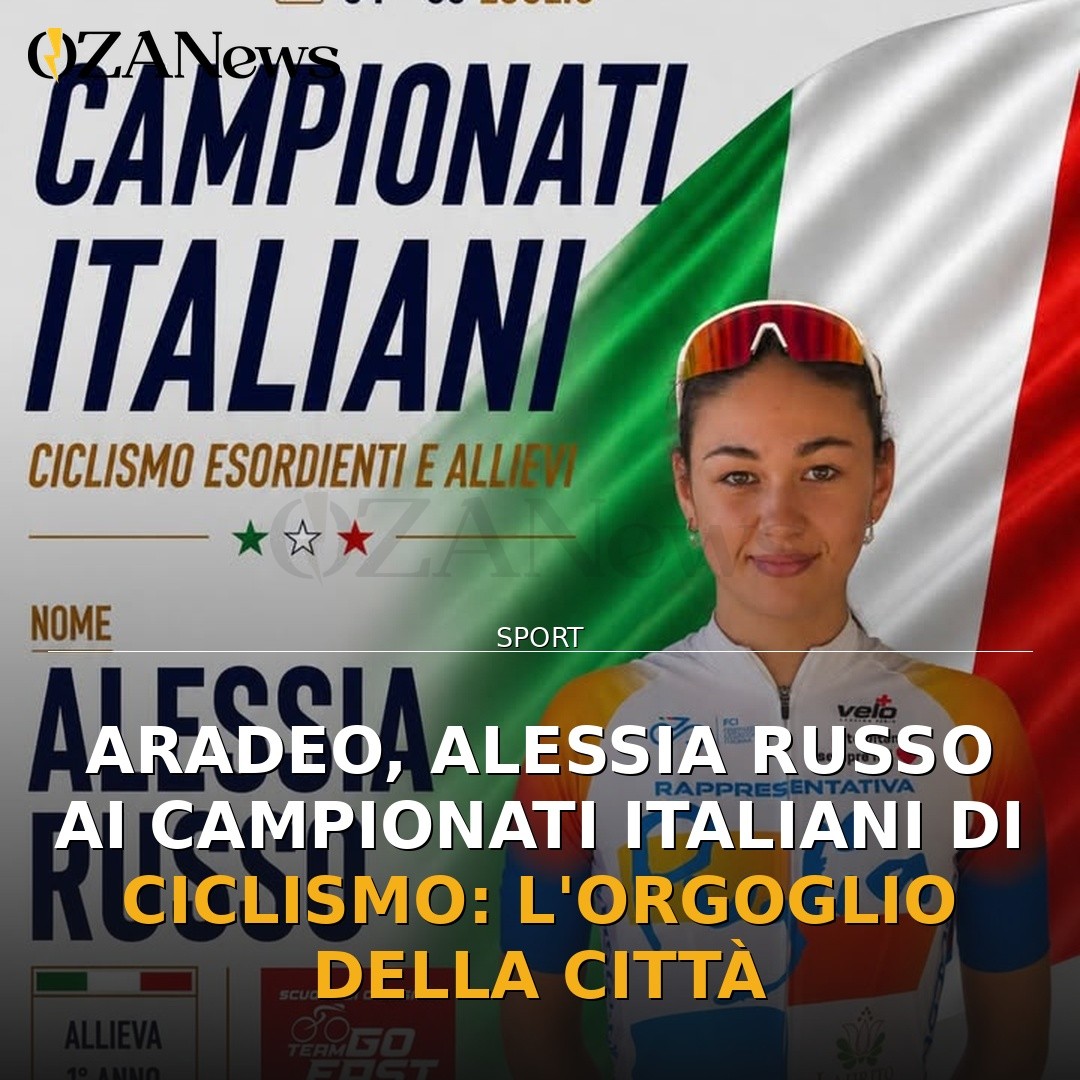 Aradeo, Alessia Russo ai Campionati Italiani di Ciclismo: l’orgoglio della città