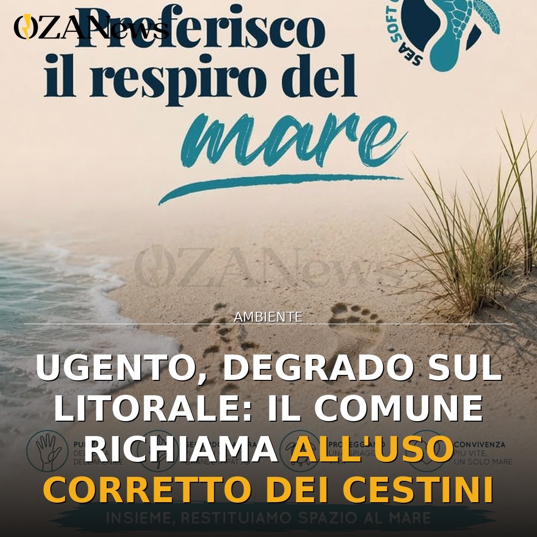 Ugento, degrado sul litorale: il Comune richiama all’uso corretto dei cestini