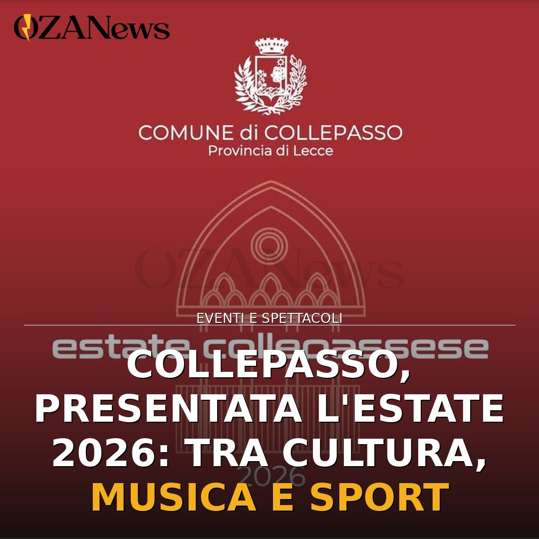 Collepasso, presentata l’Estate 2026: tra cultura, musica e sport
