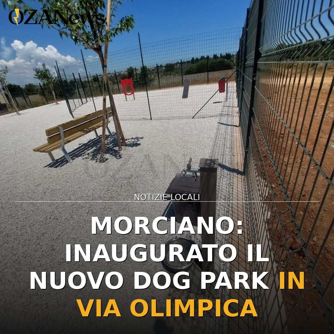 Morciano: inaugurato il nuovo Dog Park in Via Olimpica