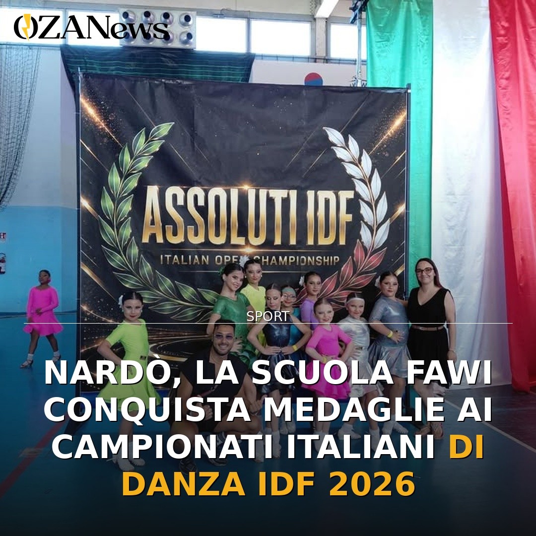Nardò, la scuola FAWI conquista medaglie ai Campionati Italiani di Danza IDF 2026