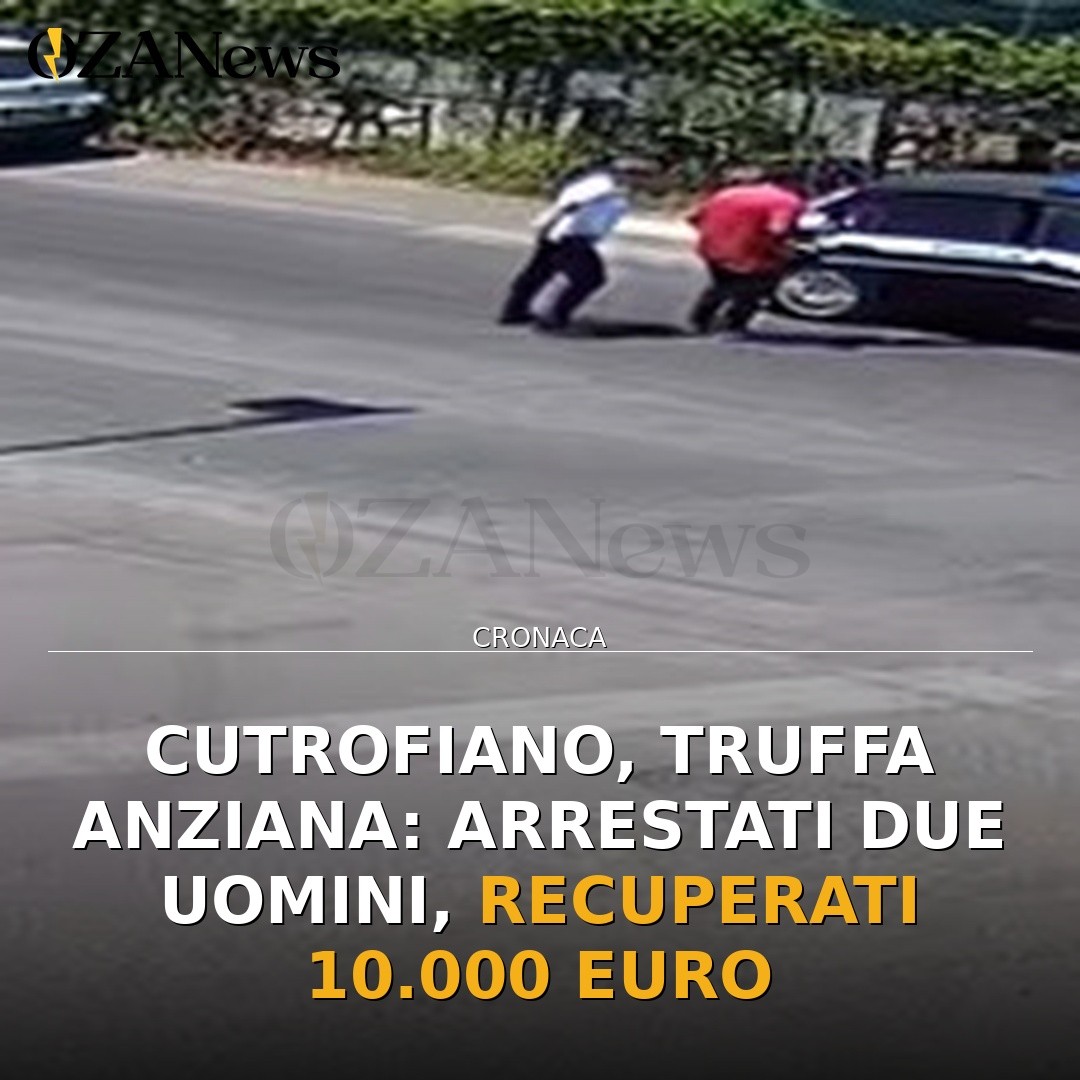 Cutrofiano, truffa anziana: arrestati due uomini, recuperati 10.000 euro