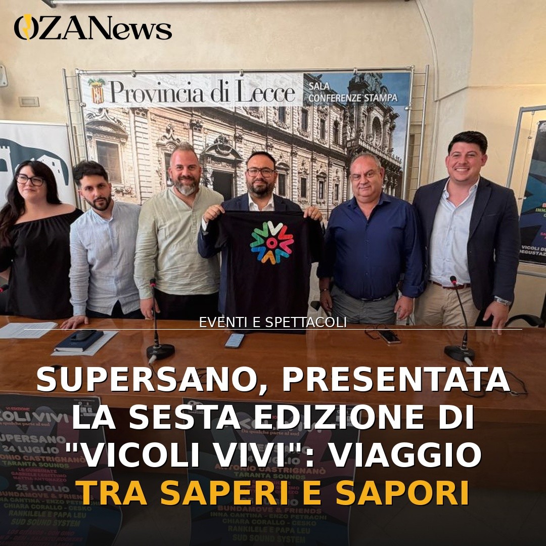 Supersano, presentata la sesta edizione di “Vicoli Vivi”: viaggio tra saperi e sapori