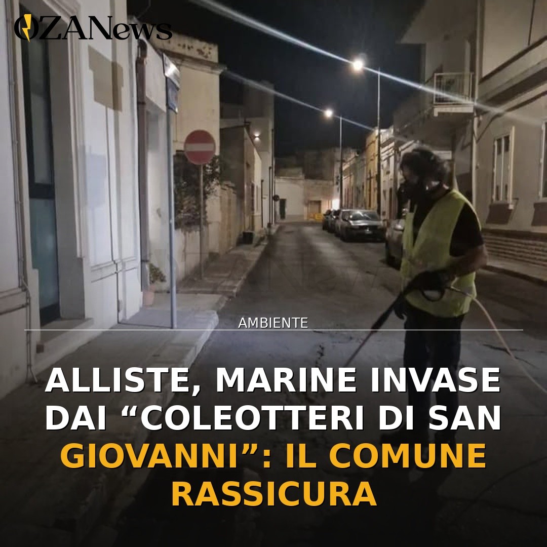 Alliste, marine invase dai “Coleotteri di San Giovanni”: il Comune rassicura