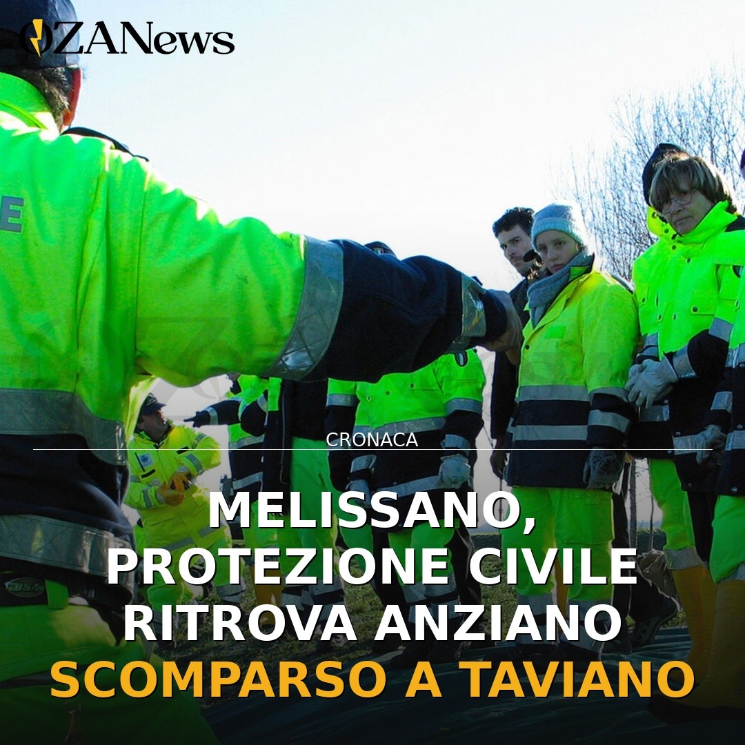 Melissano, Protezione Civile ritrova anziano scomparso a Taviano