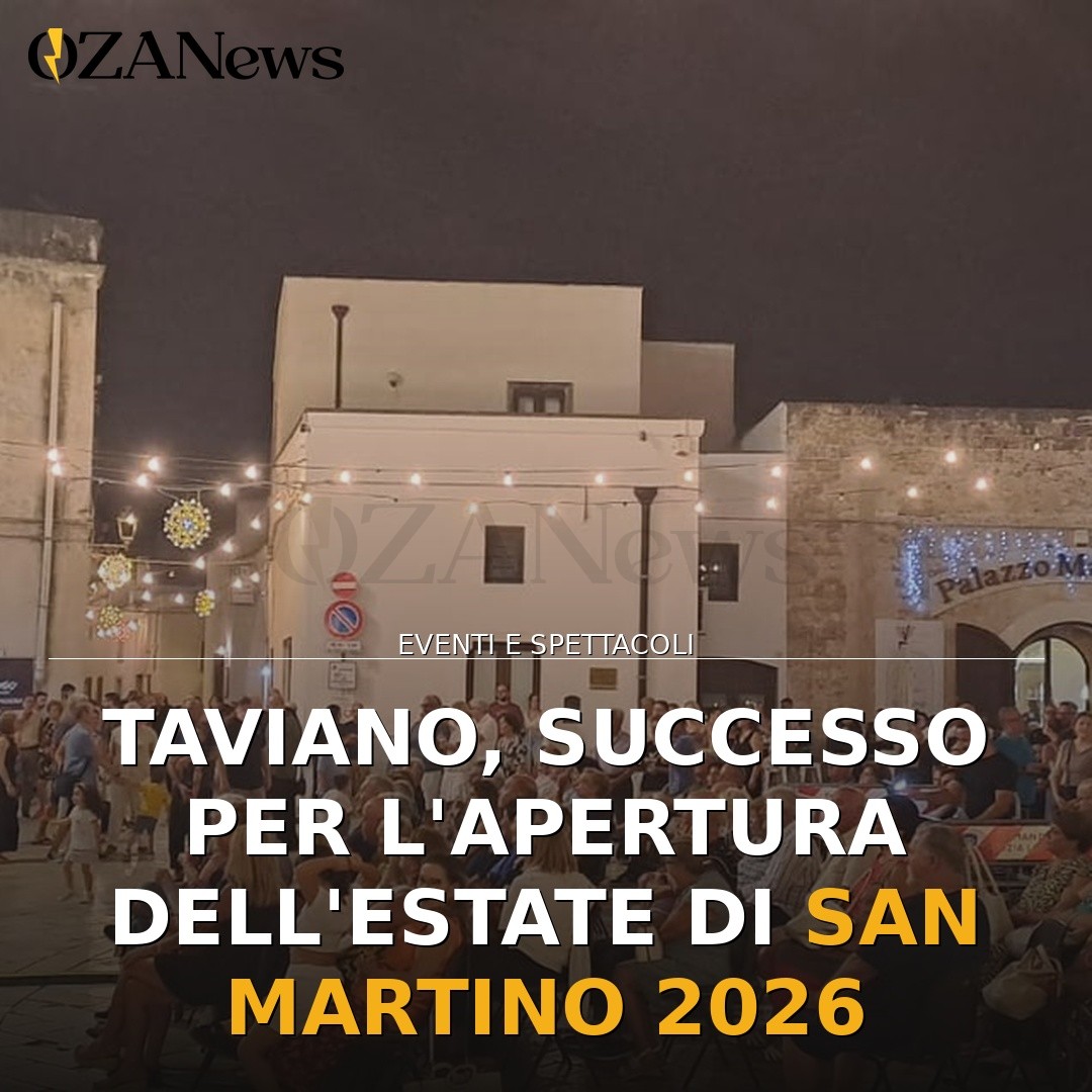 Taviano, successo per l’apertura dell’Estate di San Martino 2026