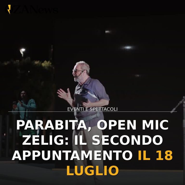 Parabita, Open Mic Zelig: il secondo appuntamento il 18 luglio