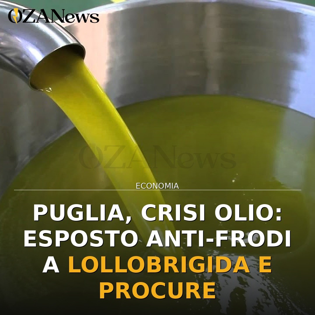 Puglia, crisi olio: esposto anti-frodi a Lollobrigida e Procure