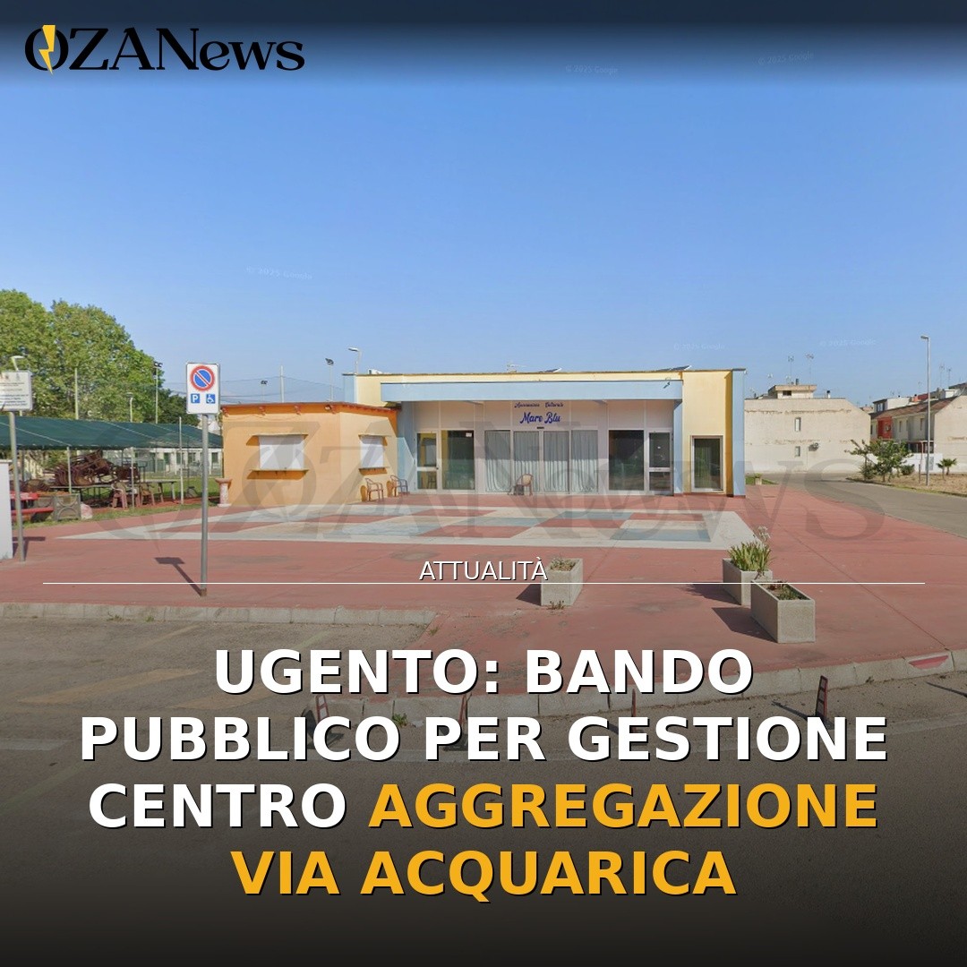 Ugento: Bando pubblico per gestione Centro Aggregazione via Acquarica