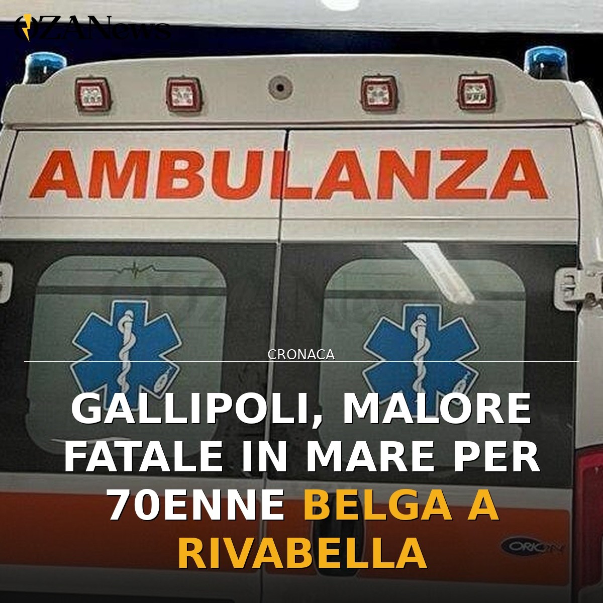 Gallipoli, malore fatale in mare per 70enne belga a Rivabella