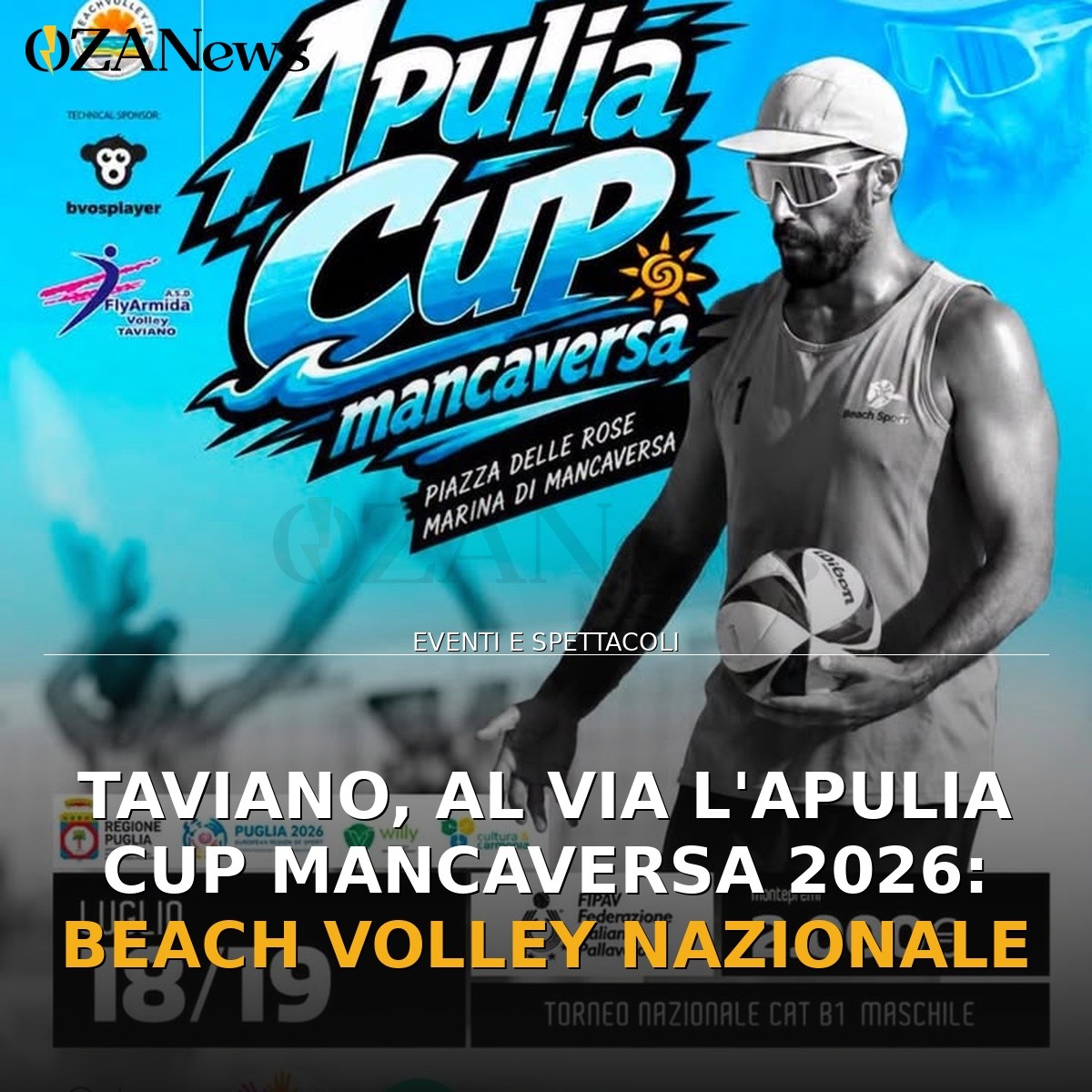 Taviano, al via l’Apulia Cup Mancaversa 2026: Beach Volley Nazionale