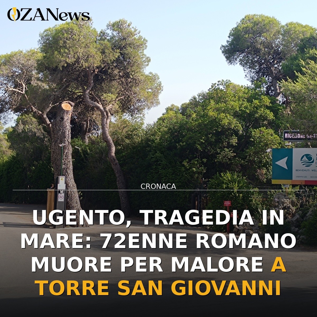 Ugento, tragedia in mare: 72enne romano muore per malore a Torre San Giovanni
