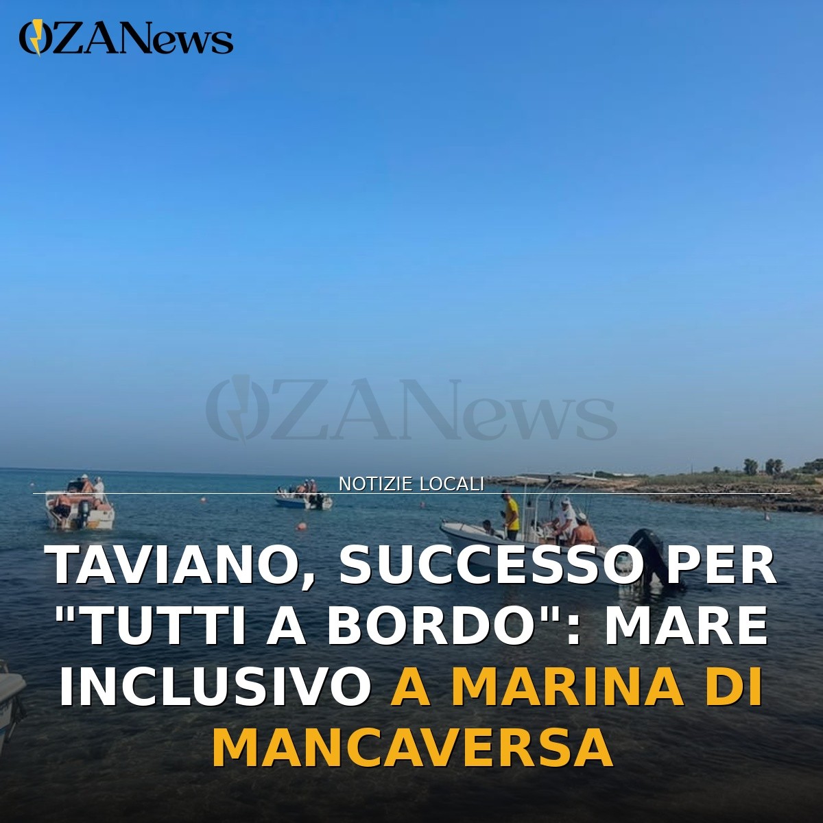 Taviano, successo per “Tutti a Bordo”: mare inclusivo a Marina di Mancaversa