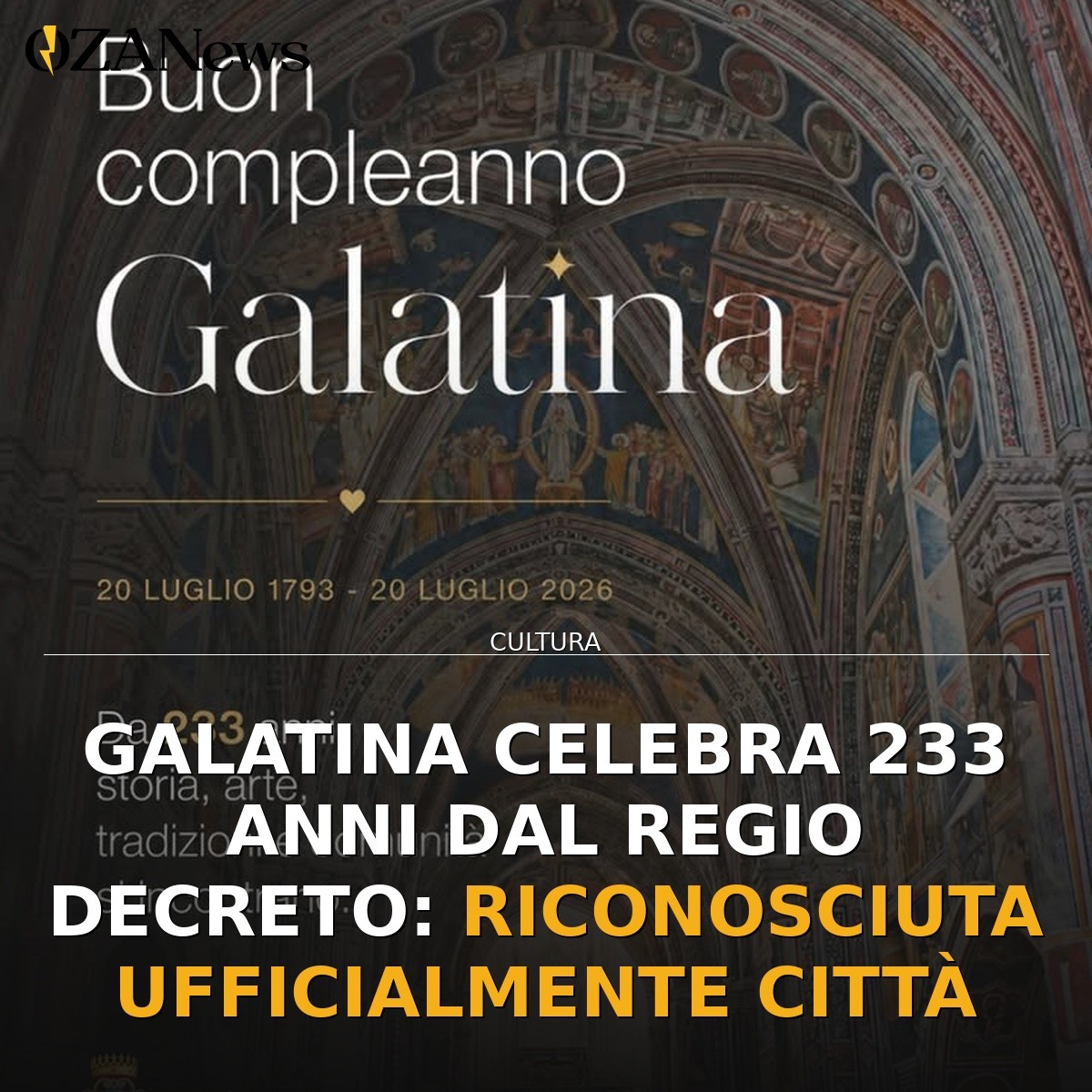 Galatina celebra 233 anni dal Regio Decreto: riconosciuta ufficialmente Città
