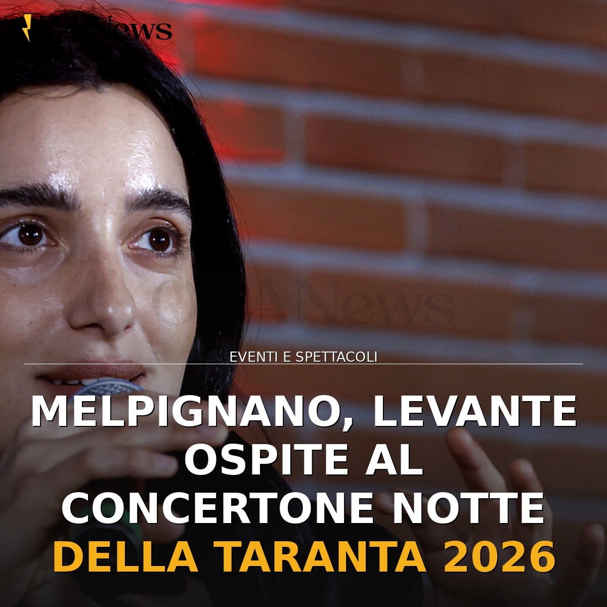 Melpignano, Levante ospite al Concertone Notte della Taranta 2026