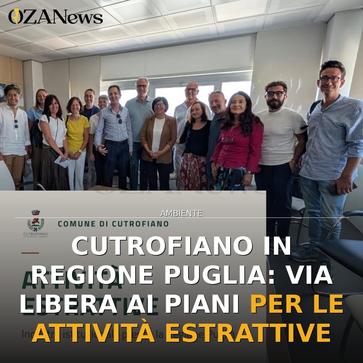 Cutrofiano in Regione Puglia: via libera ai Piani per le Attività Estrattive