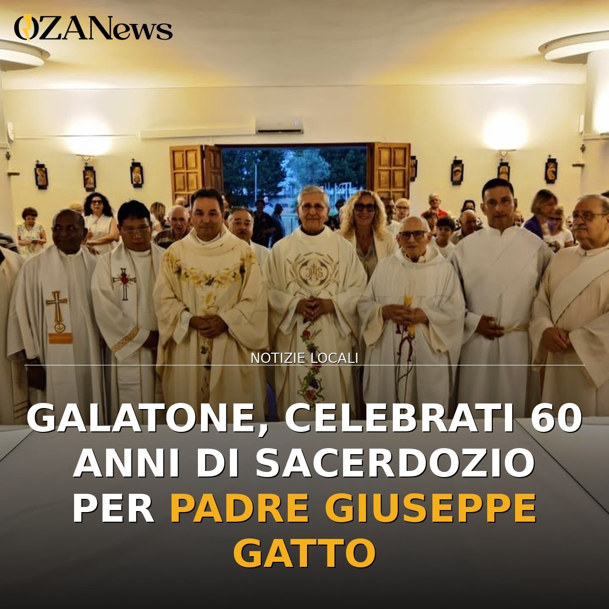 Galatone, celebrati 60 anni di sacerdozio per Padre Giuseppe Gatto
