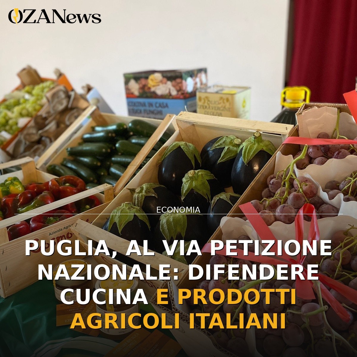 Puglia, al via petizione nazionale: difendere cucina e prodotti agricoli italiani
