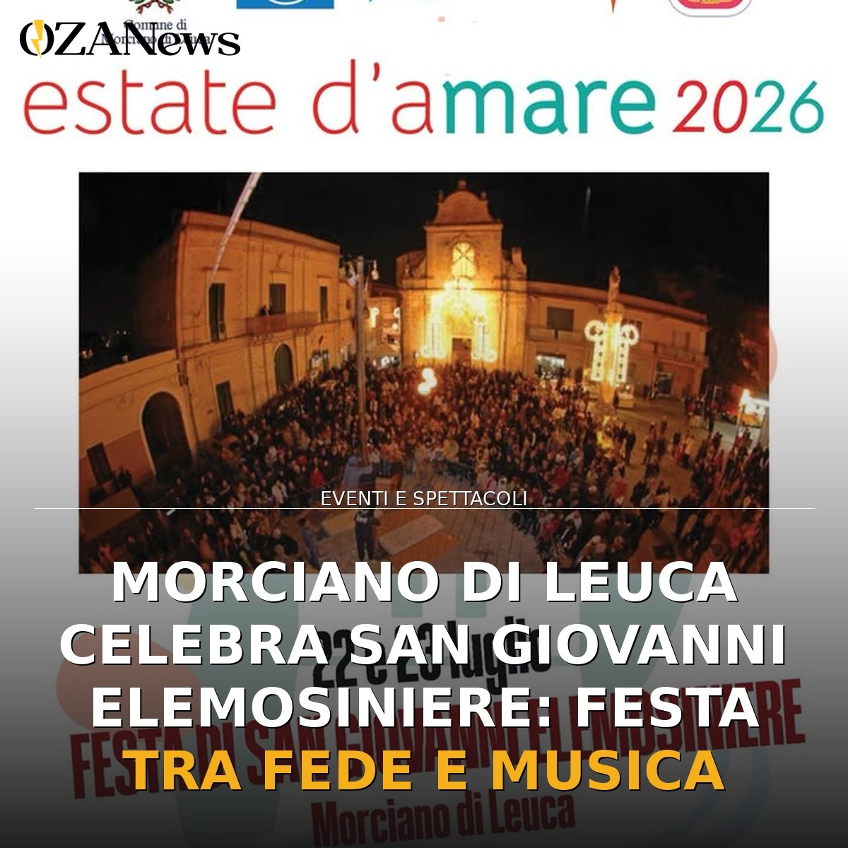 Morciano di Leuca celebra San Giovanni Elemosiniere: festa tra fede e musica