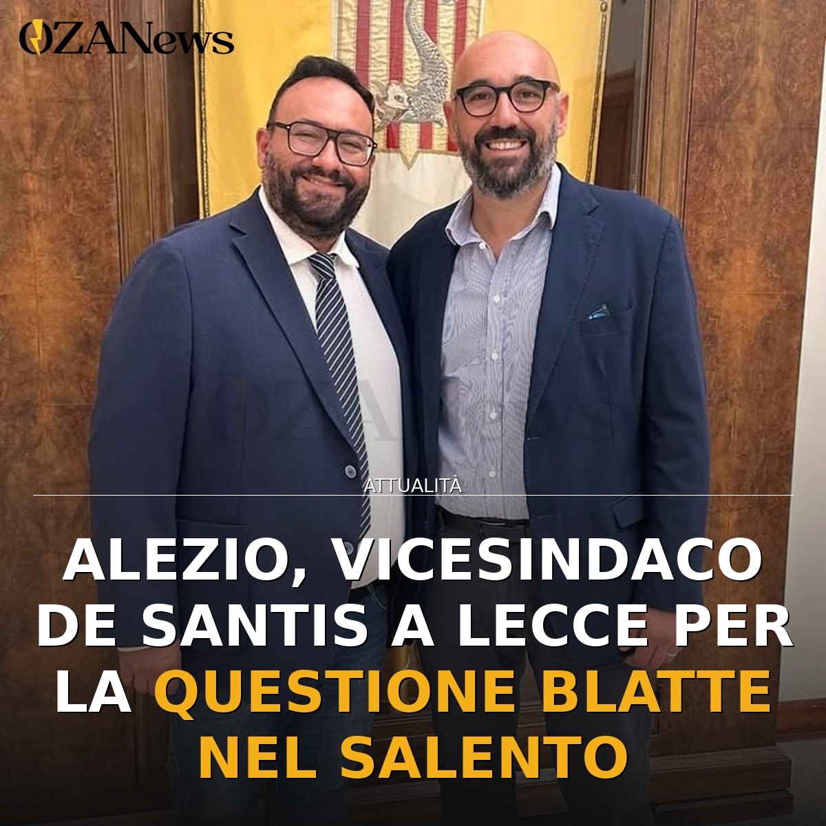 Alezio, Vicesindaco De Santis a Lecce per la questione blatte nel Salento
