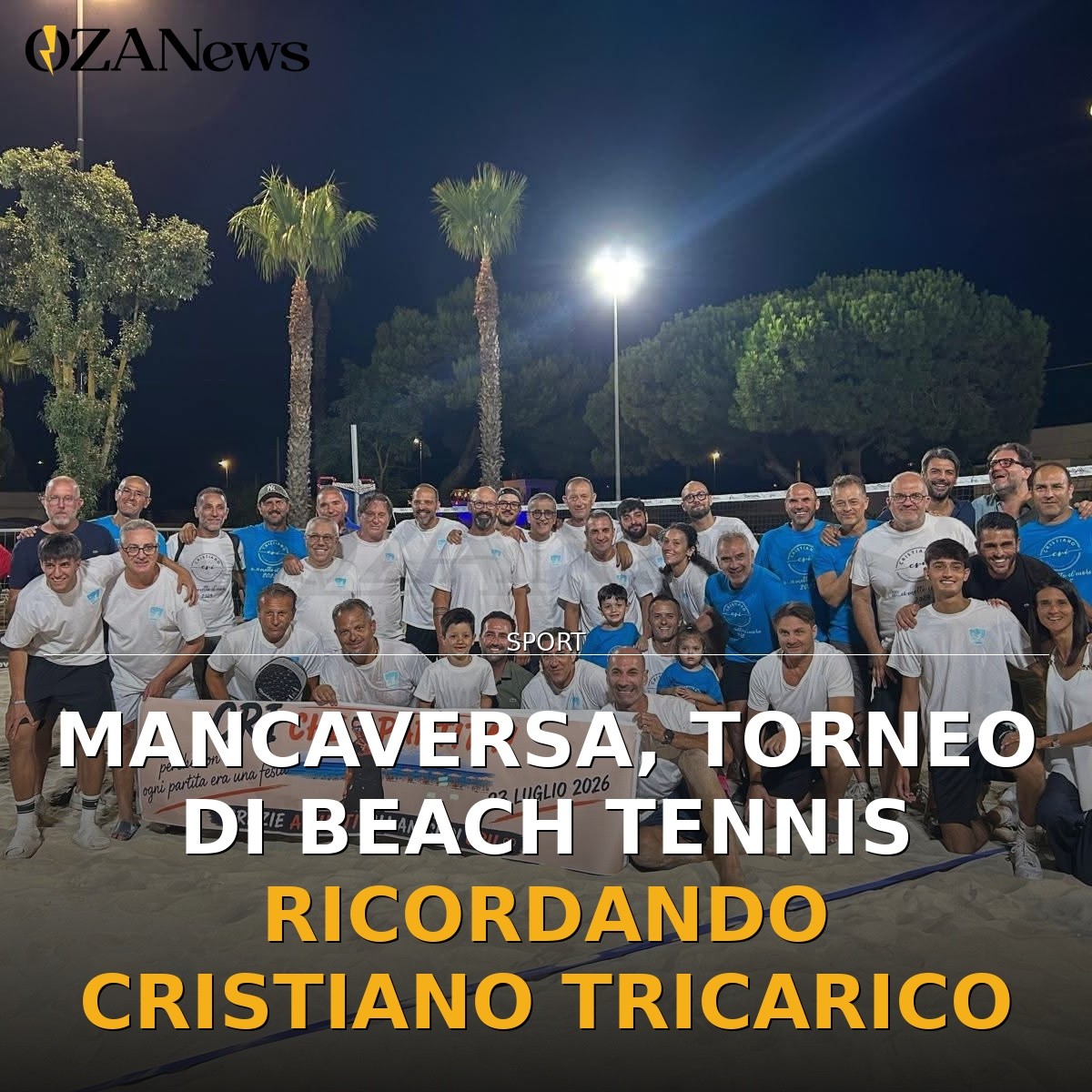Mancaversa, torneo di beach tennis ricordando Cristiano Tricarico