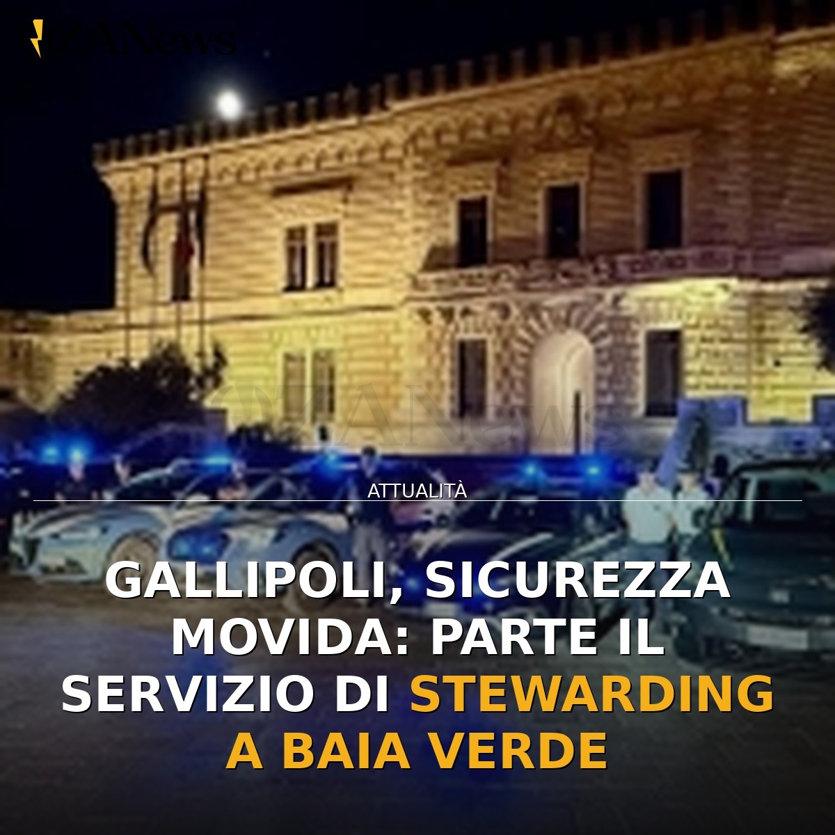 Gallipoli, sicurezza movida: parte il servizio di stewarding a Baia Verde