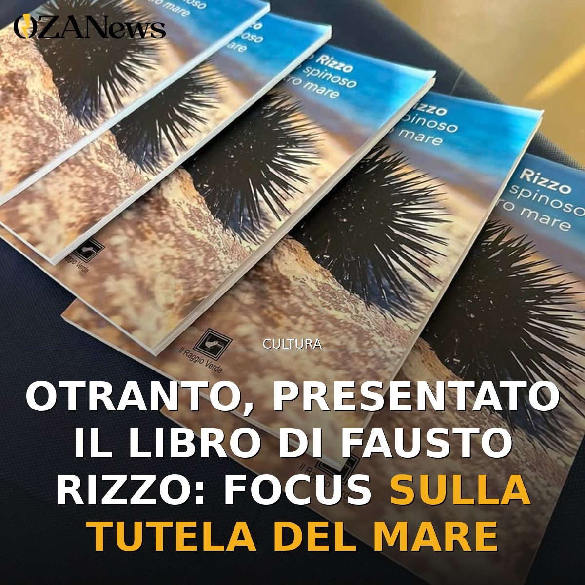 Otranto, presentato il libro di Fausto Rizzo: focus sulla tutela del mare