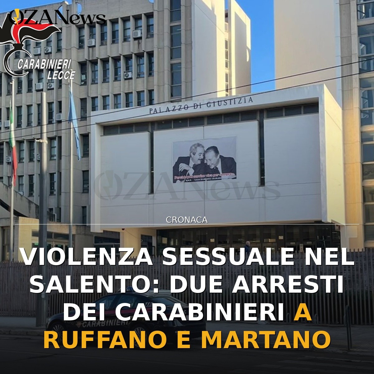 Violenza sessuale nel Salento: due arresti dei Carabinieri a Ruffano e Martano