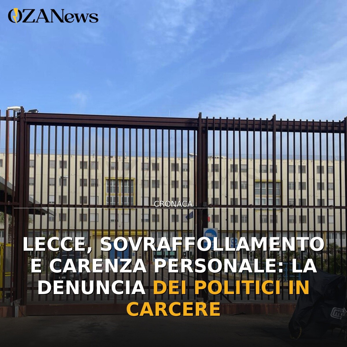 Lecce, sovraffollamento e carenza personale: la denuncia dei politici in carcere