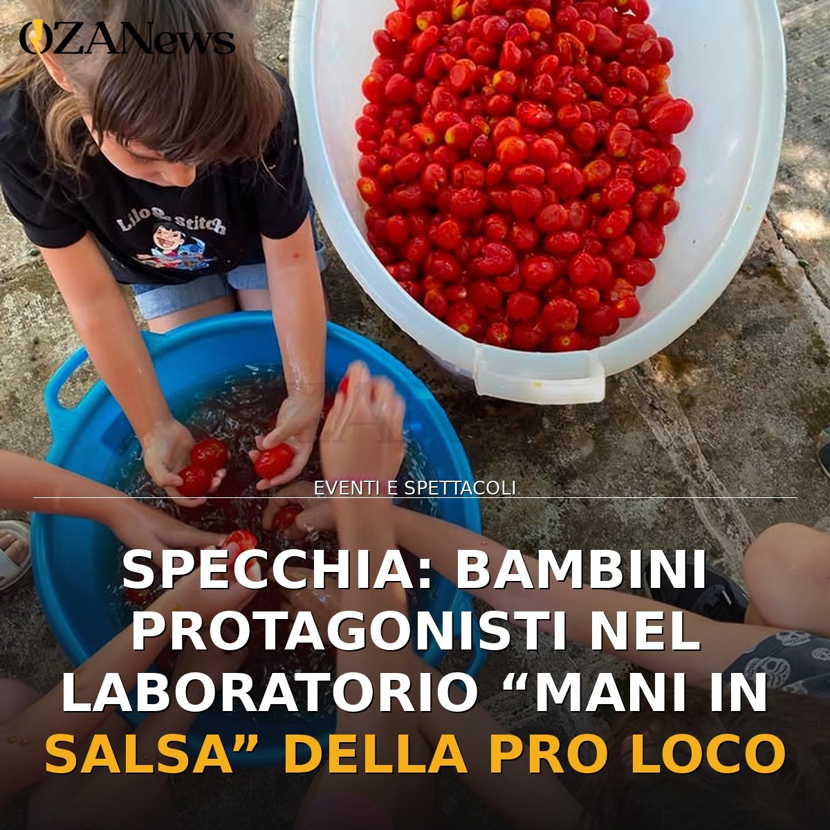 Specchia: bambini protagonisti nel laboratorio “Mani in Salsa” della Pro Loco